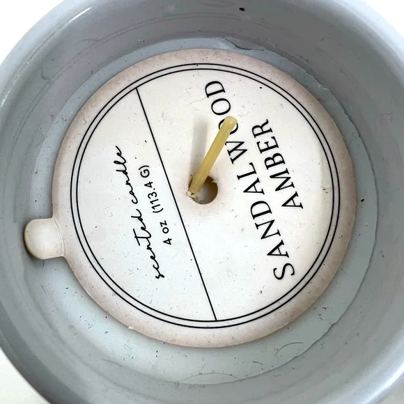 Sandalwood initial C and A candles. New. - Picture 3 of 3